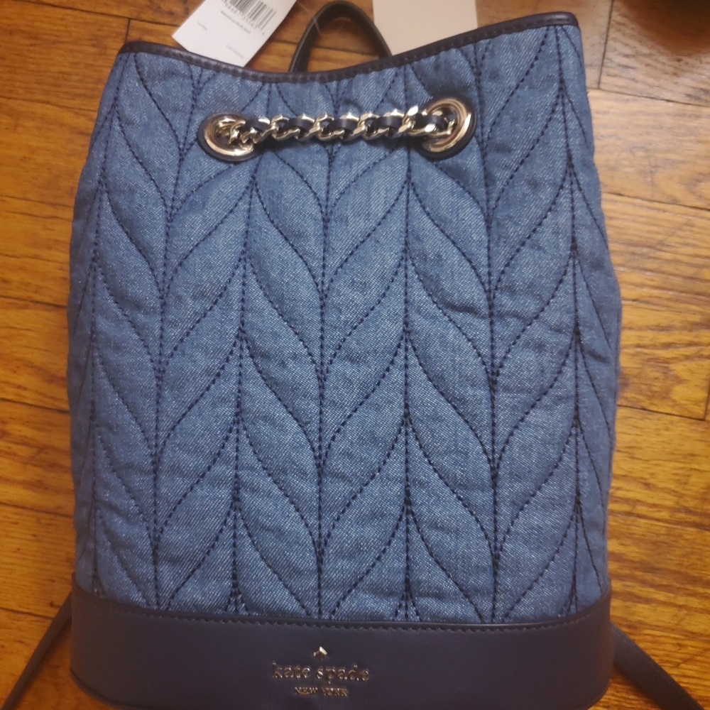 Kate Spade  Denim backpack purse